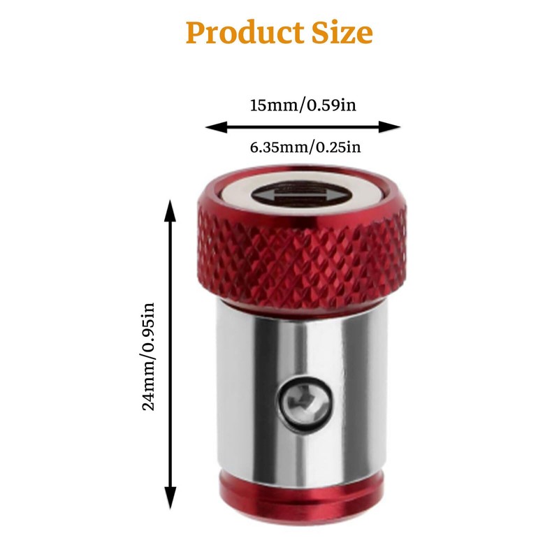 Lyvixora 3PCS Magnetic Screwdriver Ring – Universal Screw Bit Magnetizer