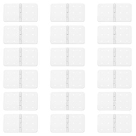 ECSiNG 30PCS RC Airplane Hinges 36x20mm Rectangle Foldable Plastic Pinned Hinges for DIY RC Airplane Model Parts Replacements White