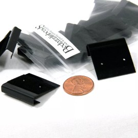 Bedazzlinbeads 20 Black 1 inch Flocked Velvet & Plastic Lip Hanging Pair Earring Display Cards