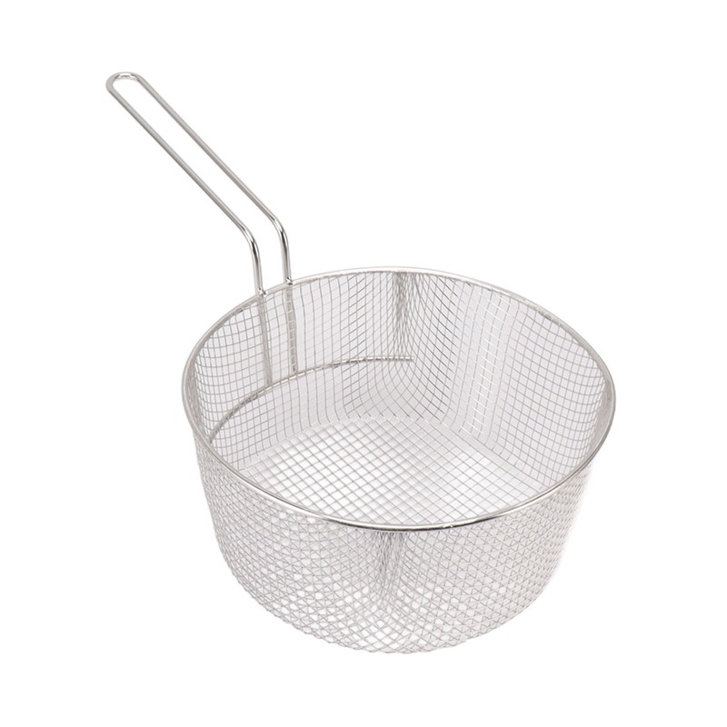 Frying Basket Stainless Steel Long Handle Reusable Rust Resistant Fry