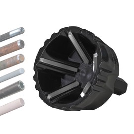 Jerax tools Tungsten Carbide Chamfering Drill Bit 1/2" to 1-3/8" Uniburr, Bolt Thread Repair Tool for Removing Burr, Quick Release Hex Shank Deburring Tool for Metal Rod, Tube, Screw, Dowel, Sheet