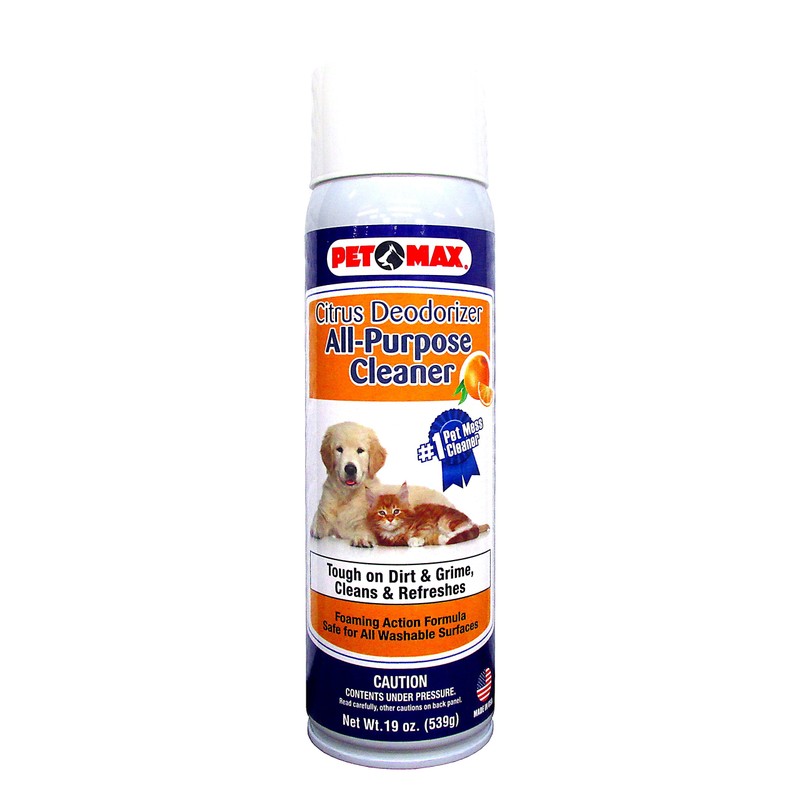 Pet Max Citrus Deodorizer All-Purpose Pet Mess Cleaner (Three 19oz