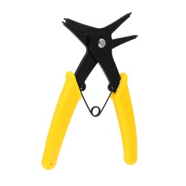 Healeved 1Pc Spring Removal Tool Heavy Duty Circlip Plier for Snap Ring Installation Removal Durable Yellow Household Repairing Plier