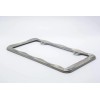Creathome 3D Curly Wave Pattern Chrome License Plate Frame from