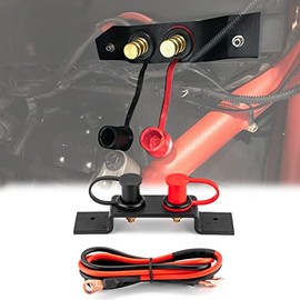 WeiSen Battery Jump Post Starter Jumpstart Battery Terminals Relocation Kit Compatible with UTV Can Am Maverick X3 Polaris RZR Ranger, ATV Car Trucks RV Tractor Mower Boat