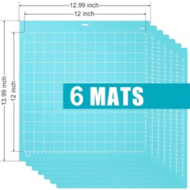 JMIATRY Pack of 6 Cutting Mat 12 x 12 inches, Cutting Mat, Blue Cutting Mat for Craft Projects