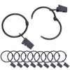 TKY Curtain Clips, Curtain Rings, Easy Installation, Steel, Inner Diameter