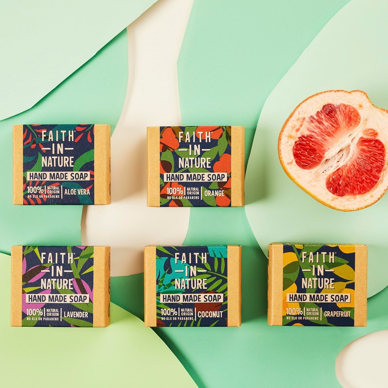 Faith in Nature Natural Lavender Soap, Vegan and Untested, SLS