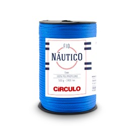 Circulo - Hilo Nautico, cordón impermeable de alta calidad, 5 mm, 100% polipropileno, 207.5 metros, 499 gramos, grueso, especial para accesorios de moda, bolsa y decoración en ganchillo y macramé