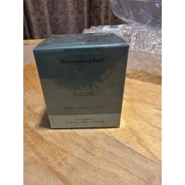 Abercrombie and Fitch Valley Sage   sage, cypress, musk 2.5 oz  Brand New Sealed