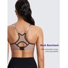 SYROKAN Sujetador Deportivo con Aros y Espalda Cruzada de Alto