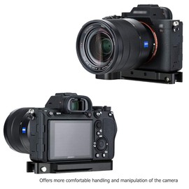 JJC Metal Camera Extension Hand Grip Holder for Sony A7R V A7RV A7III A7II A7M3 A7M2 A7S3 A7SIII A7RIV A7R4 A7RIII II A7R3 A7R2 A7SII A9 Camera Arca Swiss Quick Release Tripod Plate