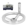3 Spoke Hand Wheel with Revolving Handle Cast Iron Round