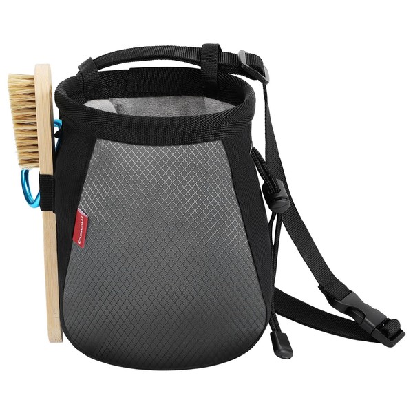 MoKo Rock Climbing Chalk Bag, Bouldering Chalk Pot Bucket with