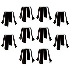 Dalmari Set of 10 Black 62-90mm Recessed LED Halogen Spot Spacers Heat Protection