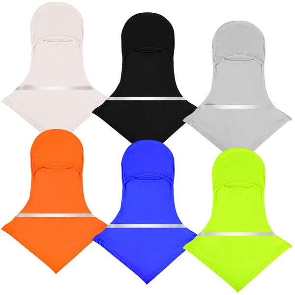 6 Pcs Balaclava Face Covering Summer Balaclava Sun Protection Long