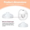 HQRKOTM 6 Silikonmembranen für Momcozy M5, Stillzubehör, M5 Milchpumpe Ersatzteile