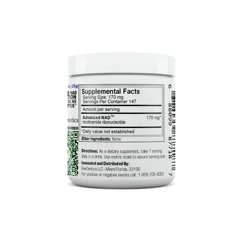 Revgenetics Polvo Nad Avanzado 25g 147 Porciones