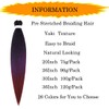 Pre Stretched Braiding Hair Extensions 3 Packs 30 Inch Black