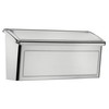 Architectural Mailboxes Venice™, Wall-Mounted Mailbox for Outside, Metal Stainless Steel