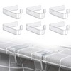 Pack of 6 Plastic Tablecloth Clips, Transparent Table Cloth Holder