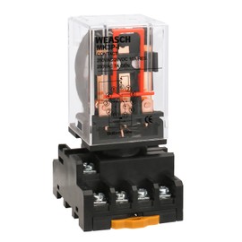 Weasch Power Relay MK3P-I, AC 12V Coil, DPDT, 11 Pin, with Plug-in Terminal Socket Base PF113A (1)