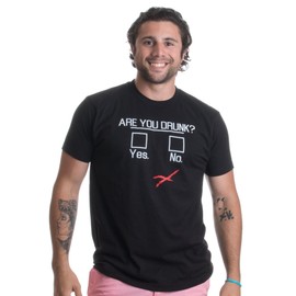 Ann Arbor T-shirt Co. Adult You Drunk? | Funny Beer Drinking, Bar Party Humor Gag Gift, M, Black