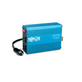 Tripp Lite 375W Car Cigarette Lighter Plug Power Inverter with 2 Outlets, Auto Inverter, Ultra Compact, Blue, 1-Year Warranty (PV375)