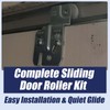 Top-Hung Sliding Door Hardware Wardrobe Roller Kit,Includes 4 Roller Wheels