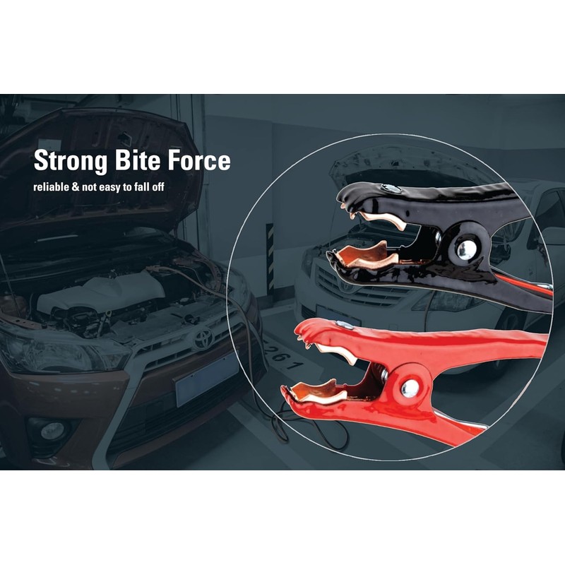 Justin Case Super Heavy-Duty Jumper Cables for Car, Includes 1