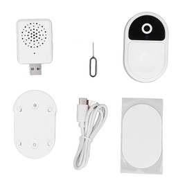 Video Doorbell 2 Way Talk Wifi 1080P HD Night Vison 90° Viewing Angle Notification Push Voice Change Function Doorbell Camera for Home