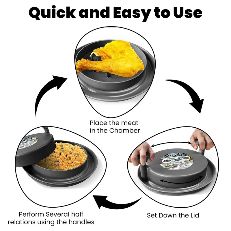 Chicken Shredder Tool Twist Chicken Breast Meat Vegetable Shredder With