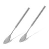 2Pcs Long Extendable Spoon Stainless Steel Telescopic Spoon Durable Useful