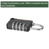 YOKIVE 1 Set 4 Digit Combination Lock with Security Cables,