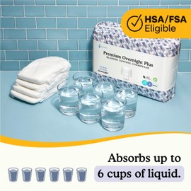 Because Unisex Premium Overnight Plus Pull Up Underwear - Extremely Absorbent, Soft & Comfortable Nighttime Leak Protection - White, X-Large - Absorbs 6 Cups - 80 Count