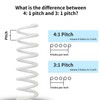 Rayson 5/8" Plastic Spiral Binding Coil, 140 Sheet Capacity, 4:1
