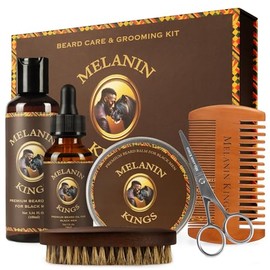 VERSAINSECT s Beard Oil Kit for Black Men - Specific Formulas for Black Men - Ancient African Natural Ingredients | Beard Wash | Beard Oil | Beard Bal