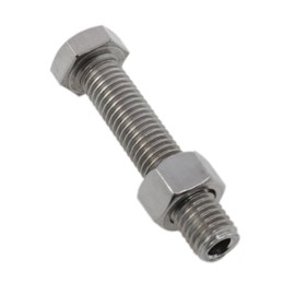 yukata 304 Stainless Steel M12*60 Cylindrical Hollow Outer Hexagonal Screws Lamp Bolt Chandelier Parts Screw Posts Lamp Parts 2 Sets