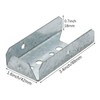 Qlvily Fence Bracket 8 Packs, Galvanized 2x4 Brackets for Wood