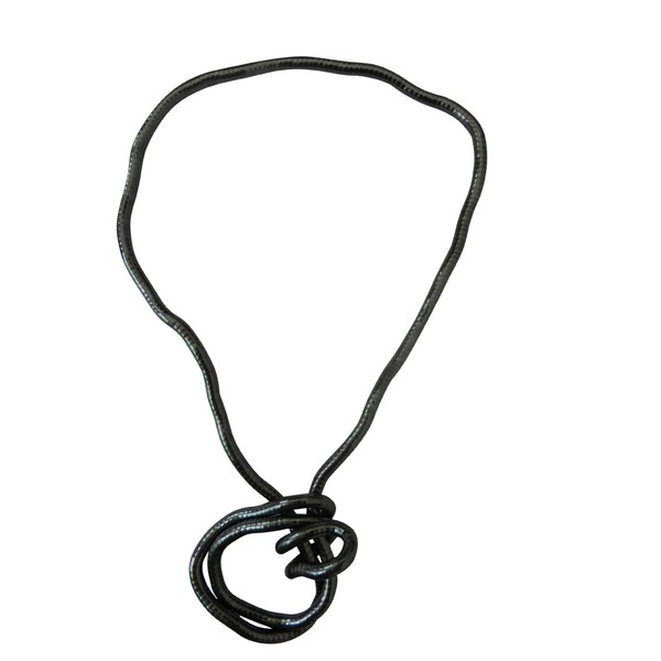ALRNBY Black Bendable Necklace for Women 5mm/8mm 90cm Snake Adjustable