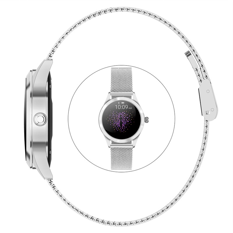 KW10 Ladies Smart Sports Watch Bracelet Round Screen Smart Monitoring