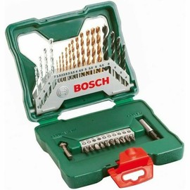 Bosch Accessories Bosch 30-Piece X-Line Titanium Drill and Screwdriver Set (Wood, Stone and Metal, Drill Accessories)