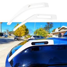 RERPRO Hood Trail Sights Cover Trim for Ford Bronco 2 Door 4 Door 2021 2022 2023 2024 2025 Accessories Engine Hood Hinge Cover Hood Side Release Handle Decoration Stickers Accessory 1 Pair White