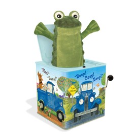 YOTTOY Little Blue Truck Collection | Little Blue Truck Jack-in-The-Box Infant Plush Toy with Music – 5.5” x 5.5” x 5.5”