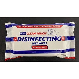 Realpack x Pack of 48 Wet Wipes Household Surface Cleaning, Blue, 1 count, (Pack of 48)