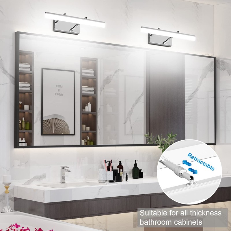 Aipsun 15.7 inch LED Vanity Lights Adjustable Bathroom Wall Light