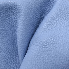 The Leather Guy - Williamsburg Baby Blue - Tried N True 8" x 10" Pre-Cut Genuine Cowhide, 3-4oz (1.2-1.6mm) Thickness Fashion Leather for Crafting Wallets, Purses, and Bags