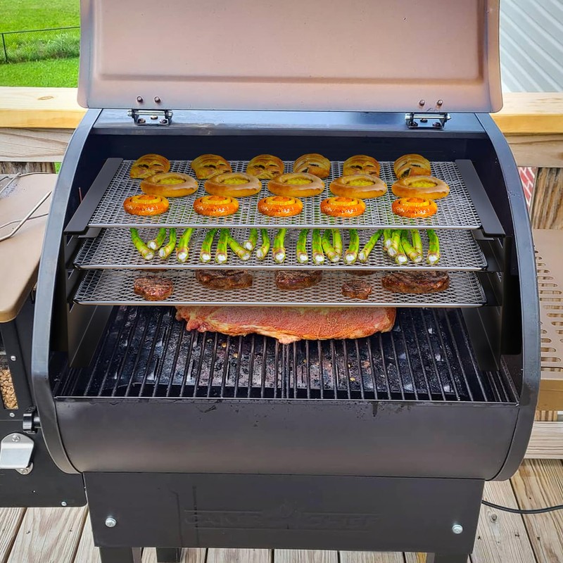SafBbcue 24 Inch Jerky Grill Racks for Camp Chef Pellet