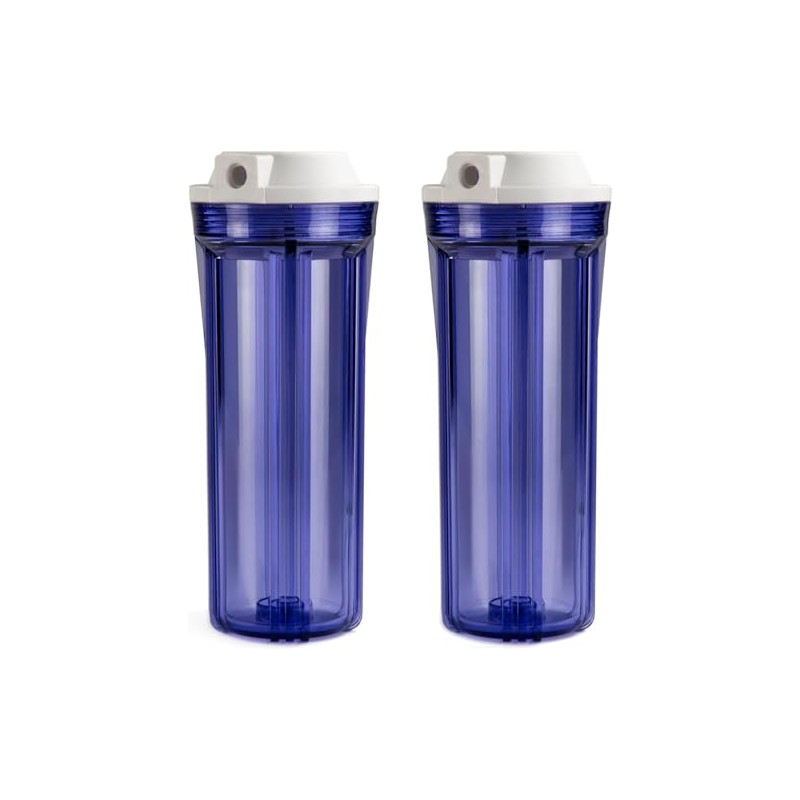 iSpring HC12X2 1/4'' Water Filter Housing Clear for Reverse Osmosis