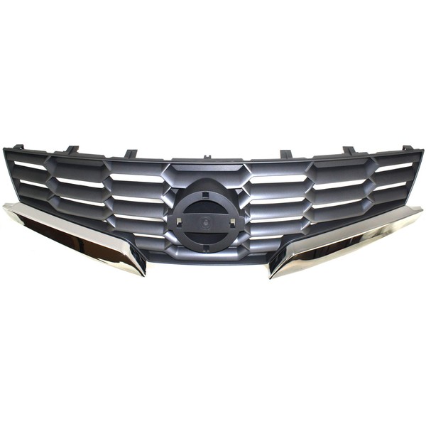 Garage-Pro Grille Assembly Compatible with 2008 Nissan Altima Painted Black